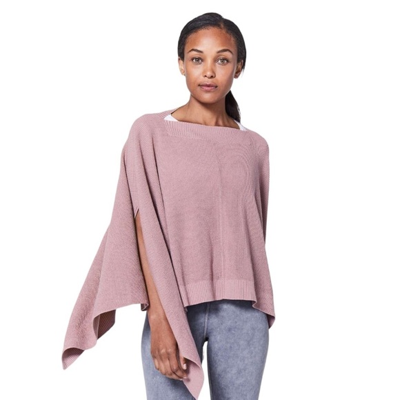 lululemon athletica Sweaters - LULULEMON forward flow cape poncho knit vintage mauve one size